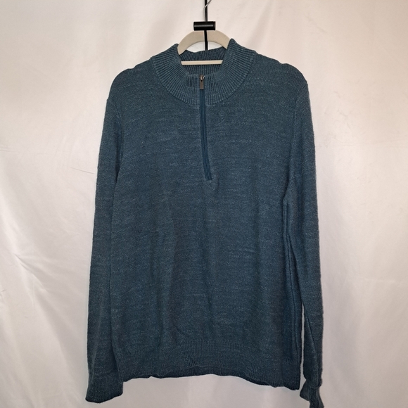 L.L. Bean Other - L.L. Bean Men's Teal Zip-Up Sweater Men's Large #121